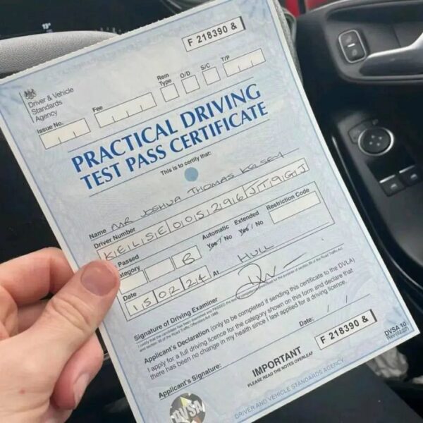 Practical Driving test pass certificate - Image 5