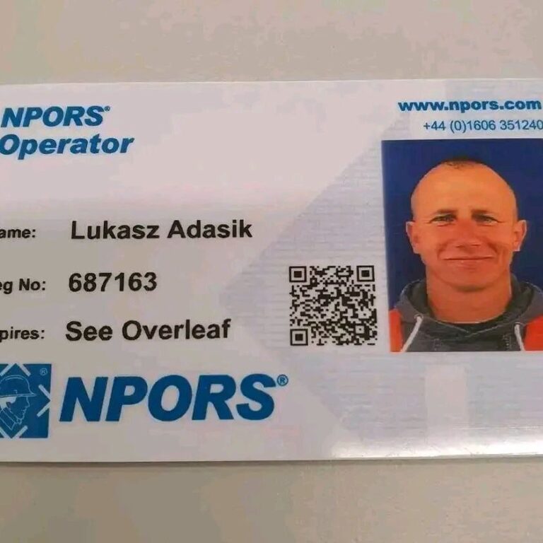Read more about the article how to get NPORS operator card in the UK