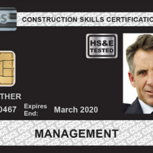cscs  manager black card